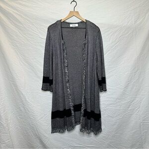 Jones Studio Women's Black and Gray Sweater Cardigan size 1X